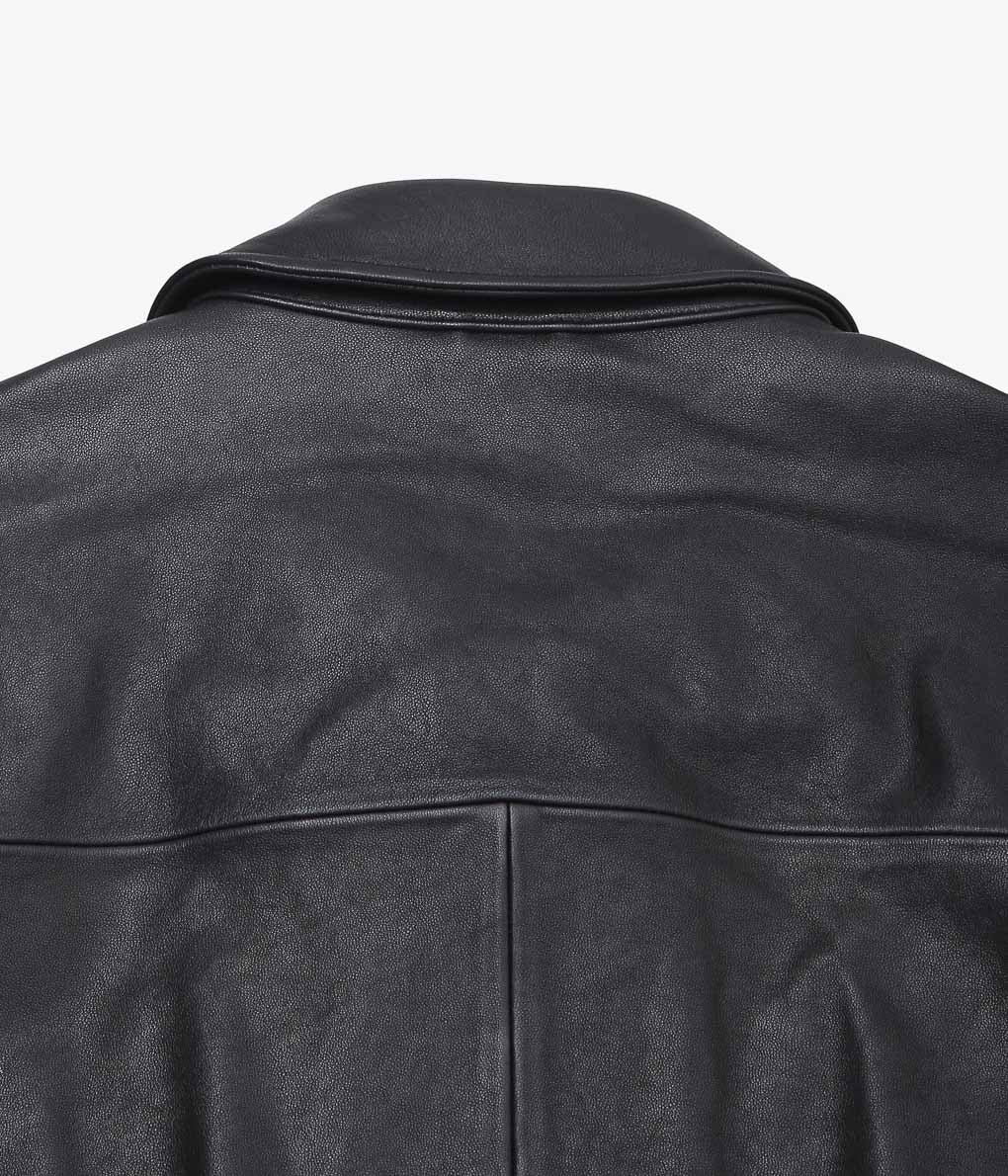 HERILL ''LAMBLEATHER JACKET'' (BLACK)