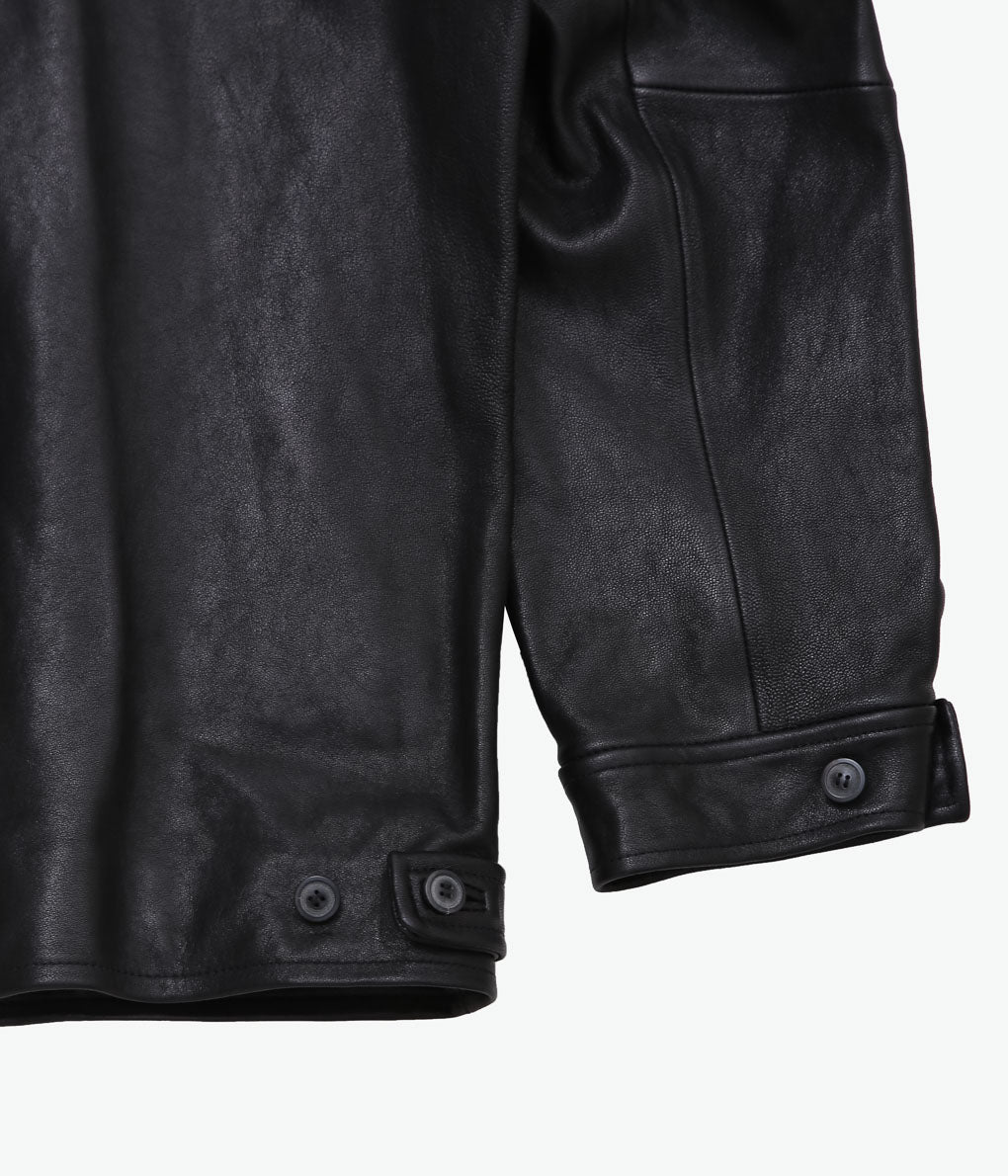 HERILL ''LAMBLEATHER JACKET'' (BLACK)