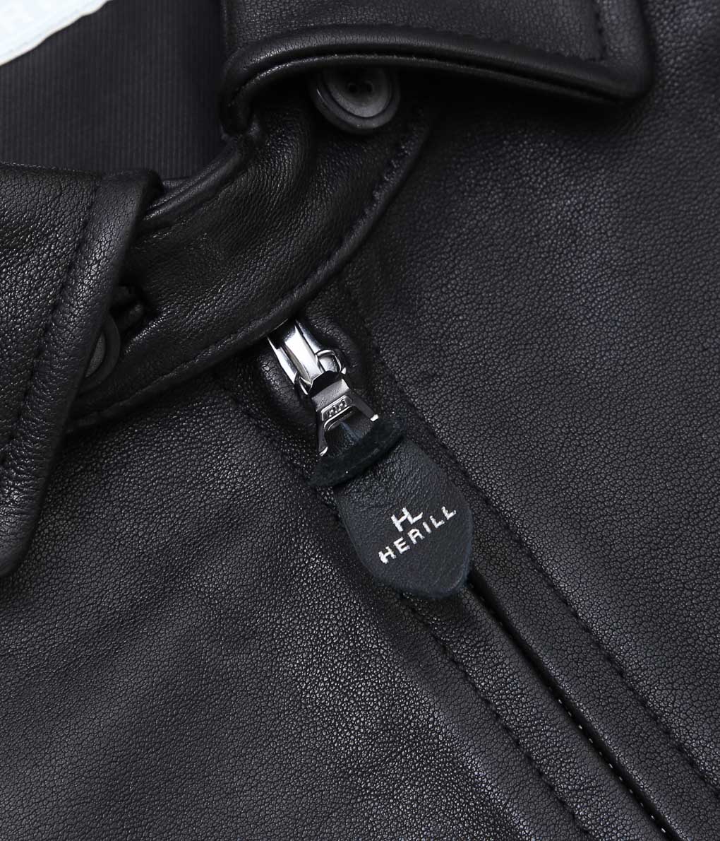 HERILL ''LAMBLEATHER JACKET'' (BLACK)