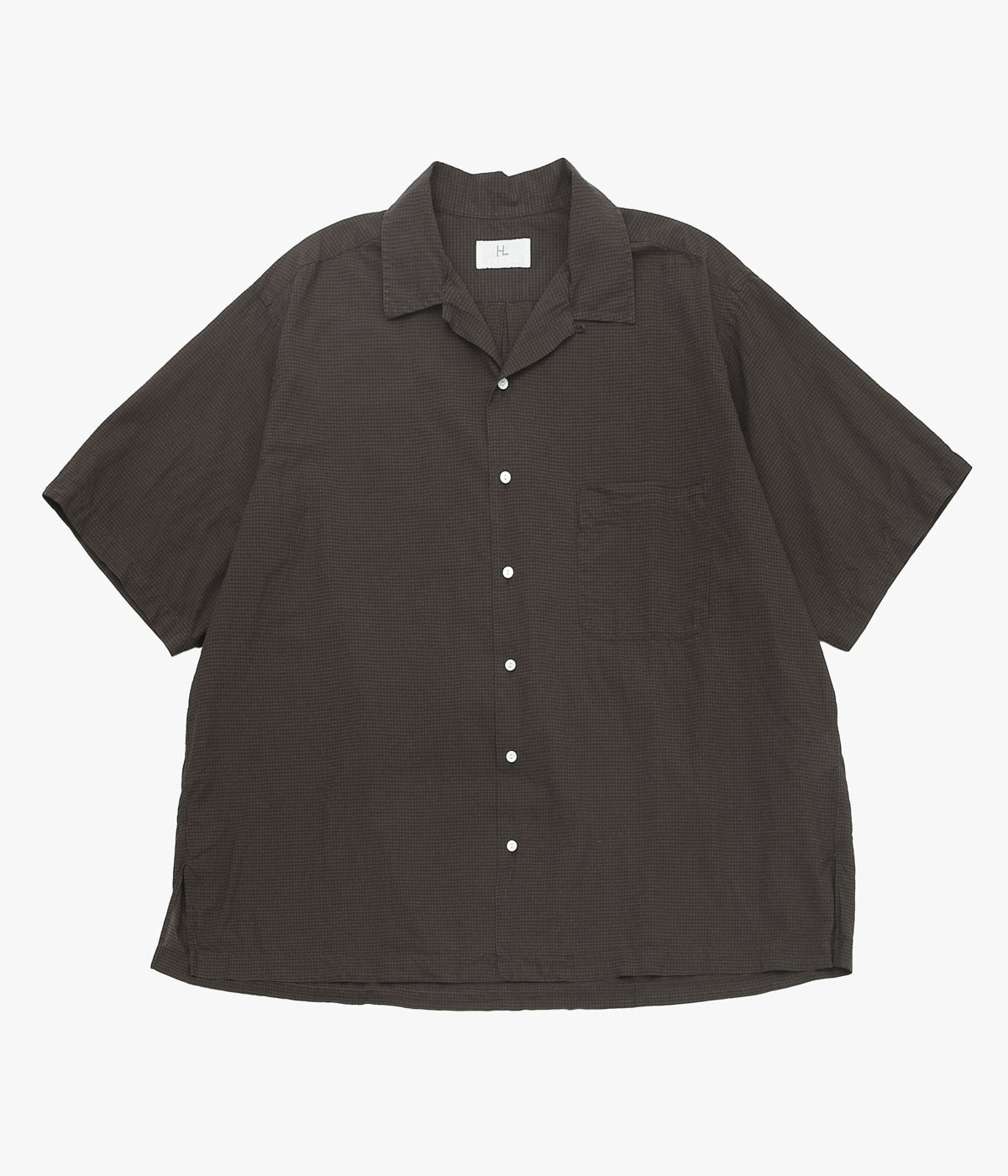 HERILL ''LAWNCHECK OPENCOLLAR SHIRTS'' (BROWN) – THE STORE BY MAIDENS