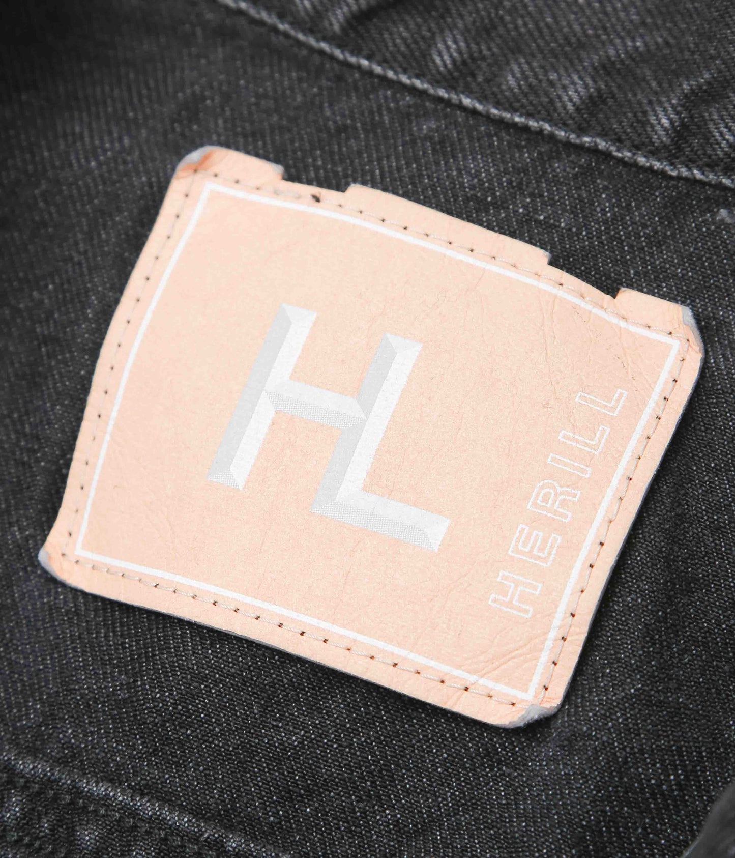 HERILL ''LINEN DENIM XX JACKET'' (BLACK VINTAGE WORN)