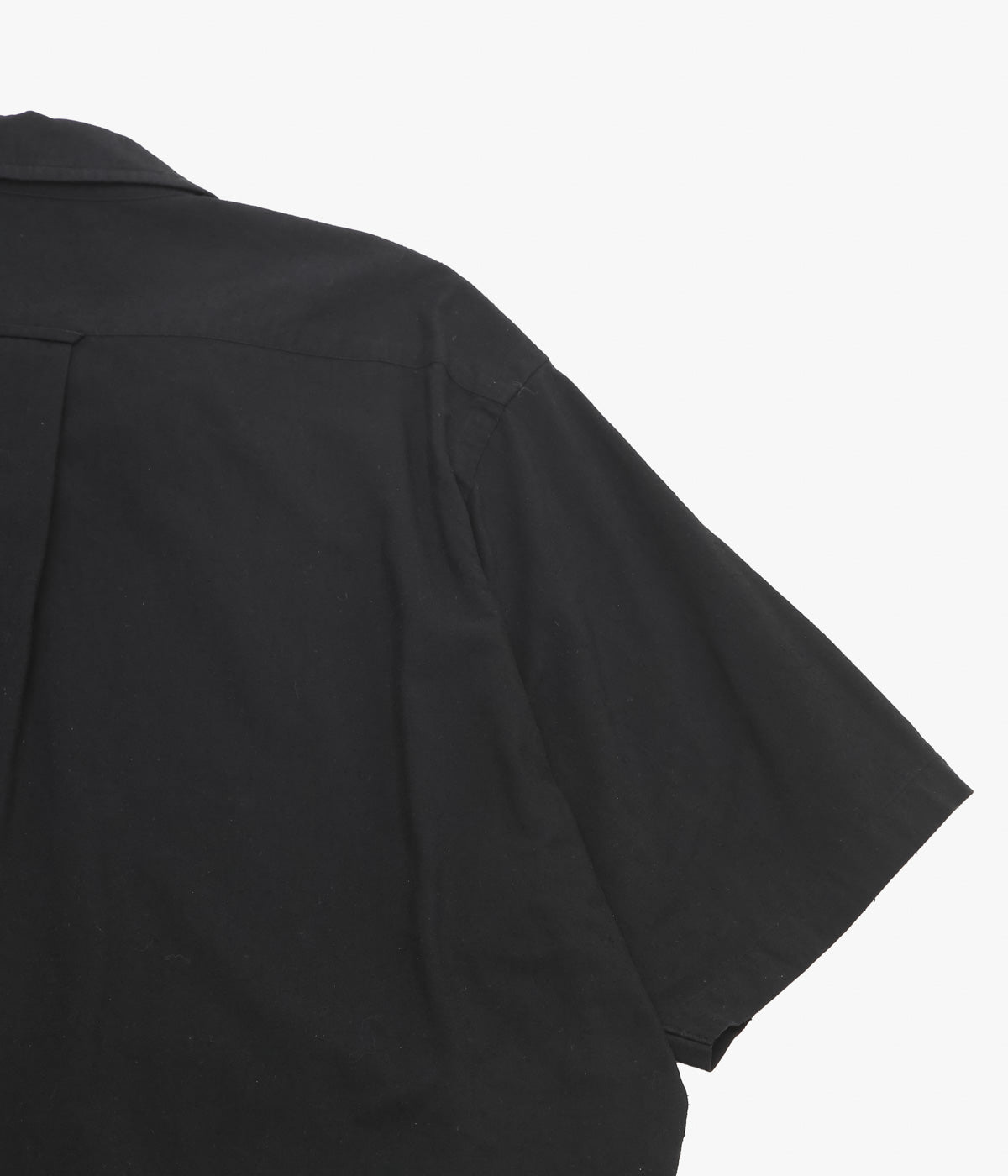 HERILL ''SILK COTTON NEP OPENCOLLAR SHIRTS'' (BLACK)