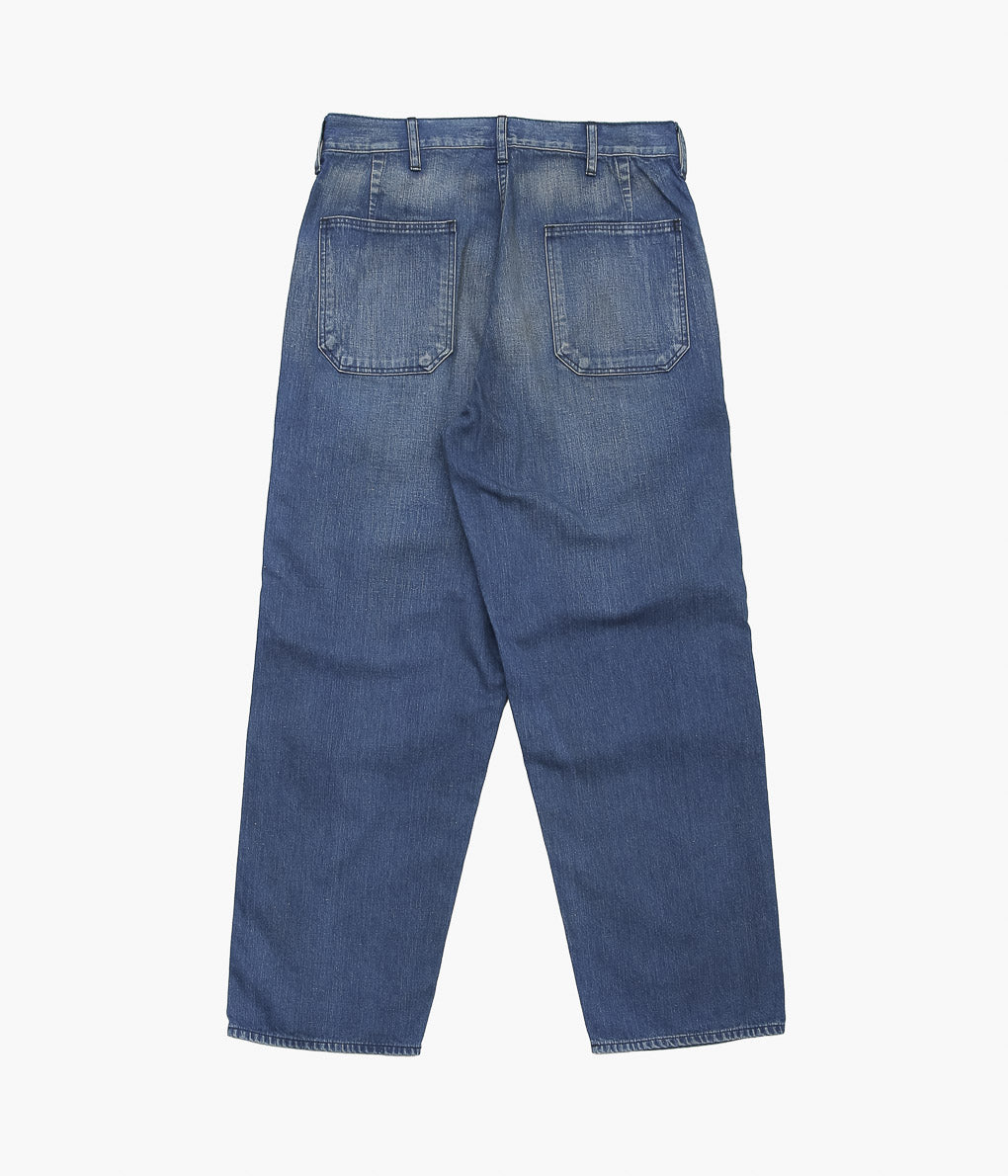 HERILL ''US NAVY DENIM TROUSERS'' (VINTAGE WORN)