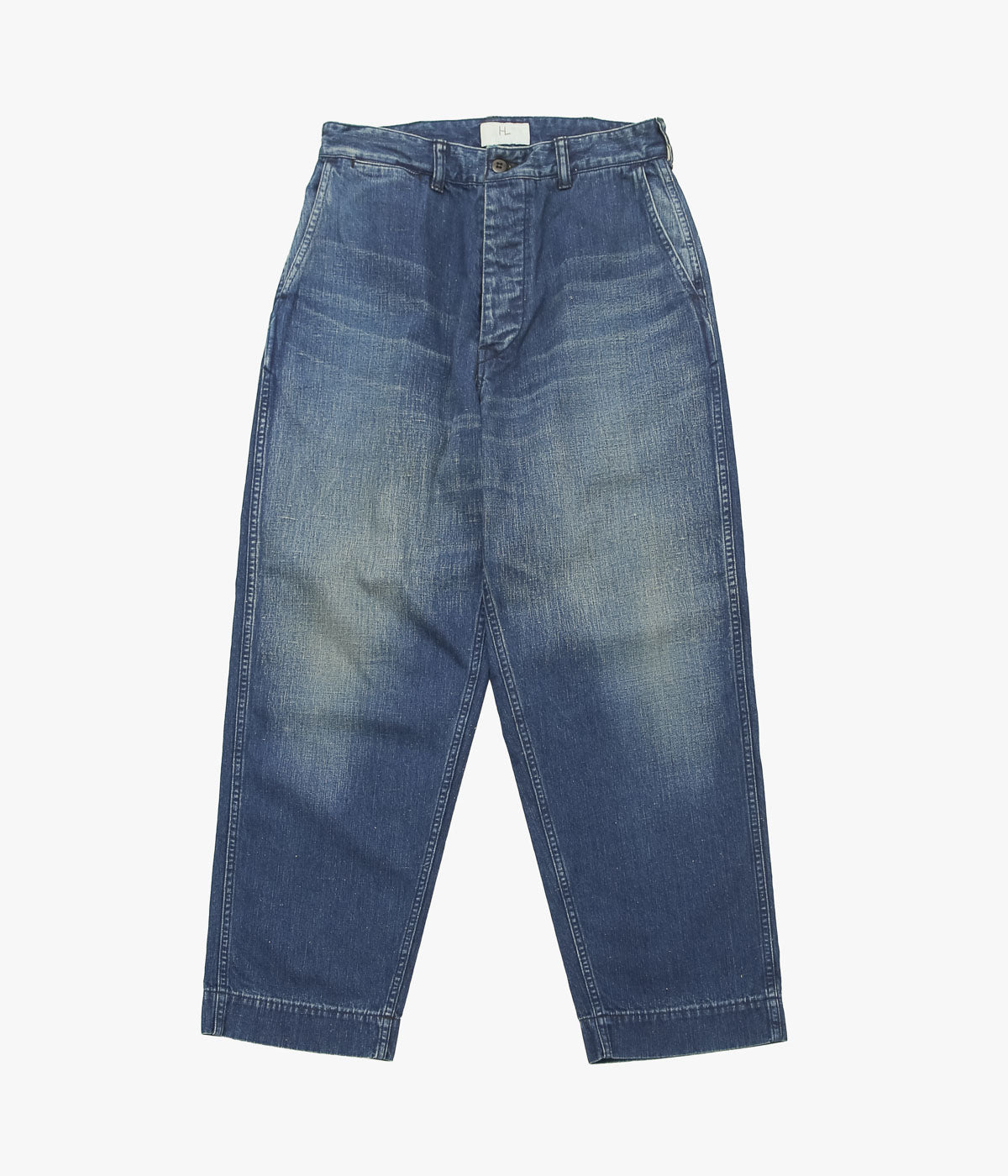 HERILL ヘリル 23SS 日本製 Nepdenim M44 Trousers ネップデニムモンキーパンツ 23-030-HL-8080-1 1 Indigo ボタンフライ ジーンズ ボトムス【中古】【HERILL】 HERILL ヘリル 23SS 日本製 Nepdenim M44 Trousers ネップデニム