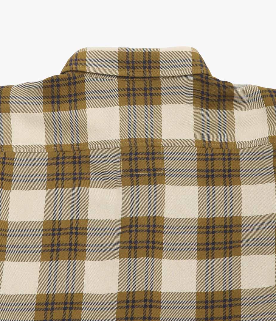 I AM DORK ''HIDDEN BUTTON SHIRTS|VISCOSE'' (BROWN CHECK)