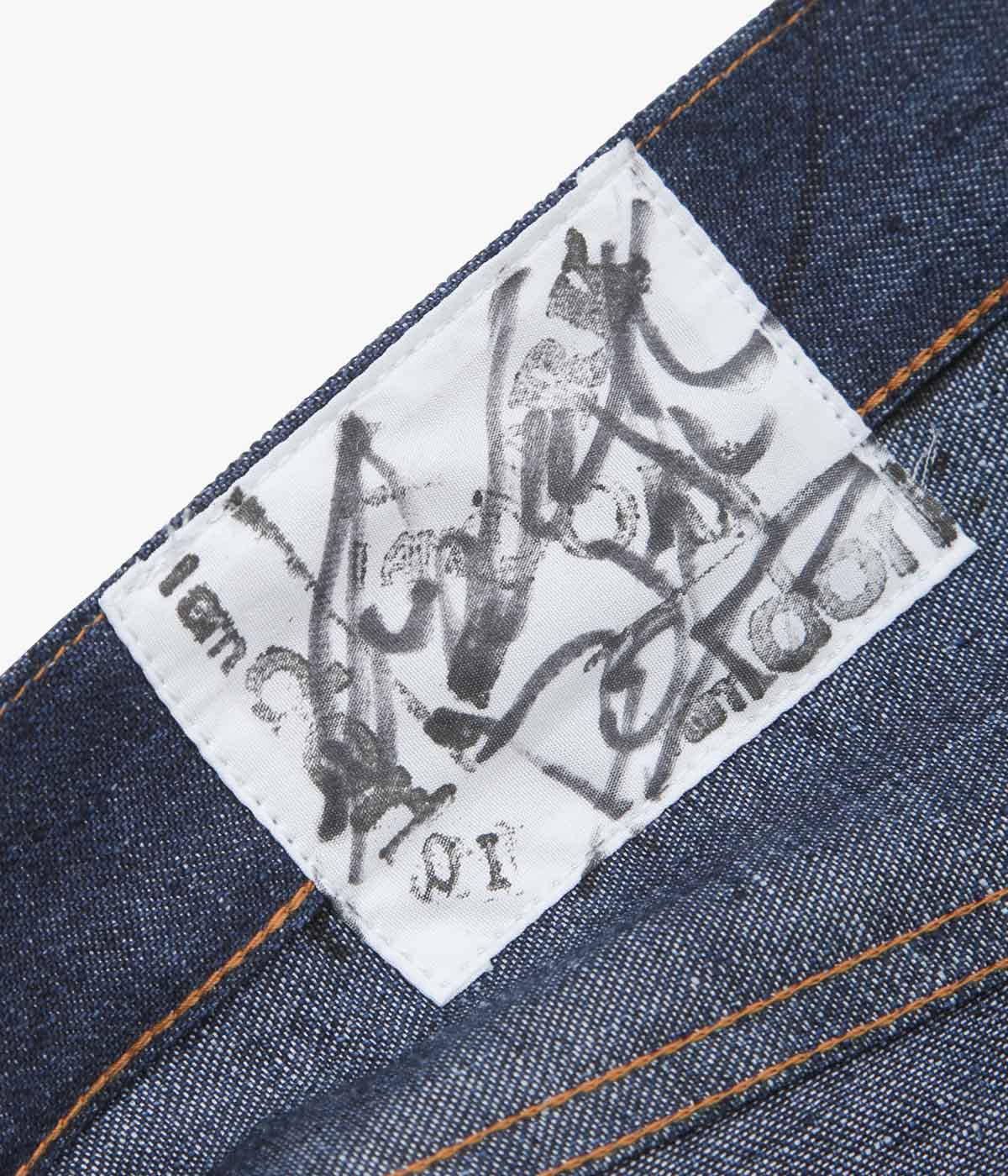 I AM DORK ''LINEN DENIM PANTS'' (INDIGO)