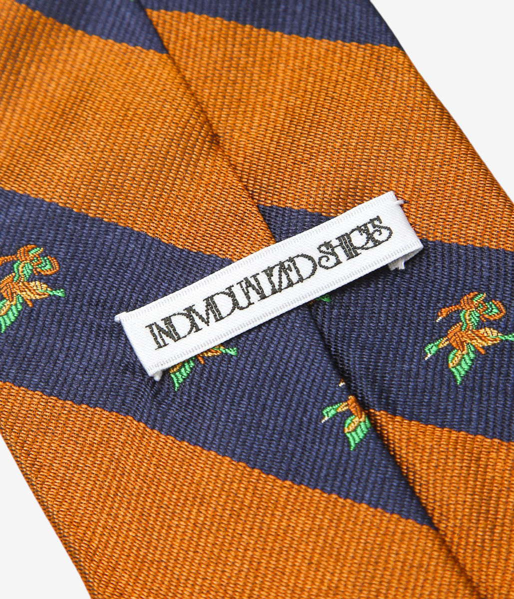 INDIVIDUALIZED ACCESSORIES ''DUCKS REPP TIE'' (CORAL)