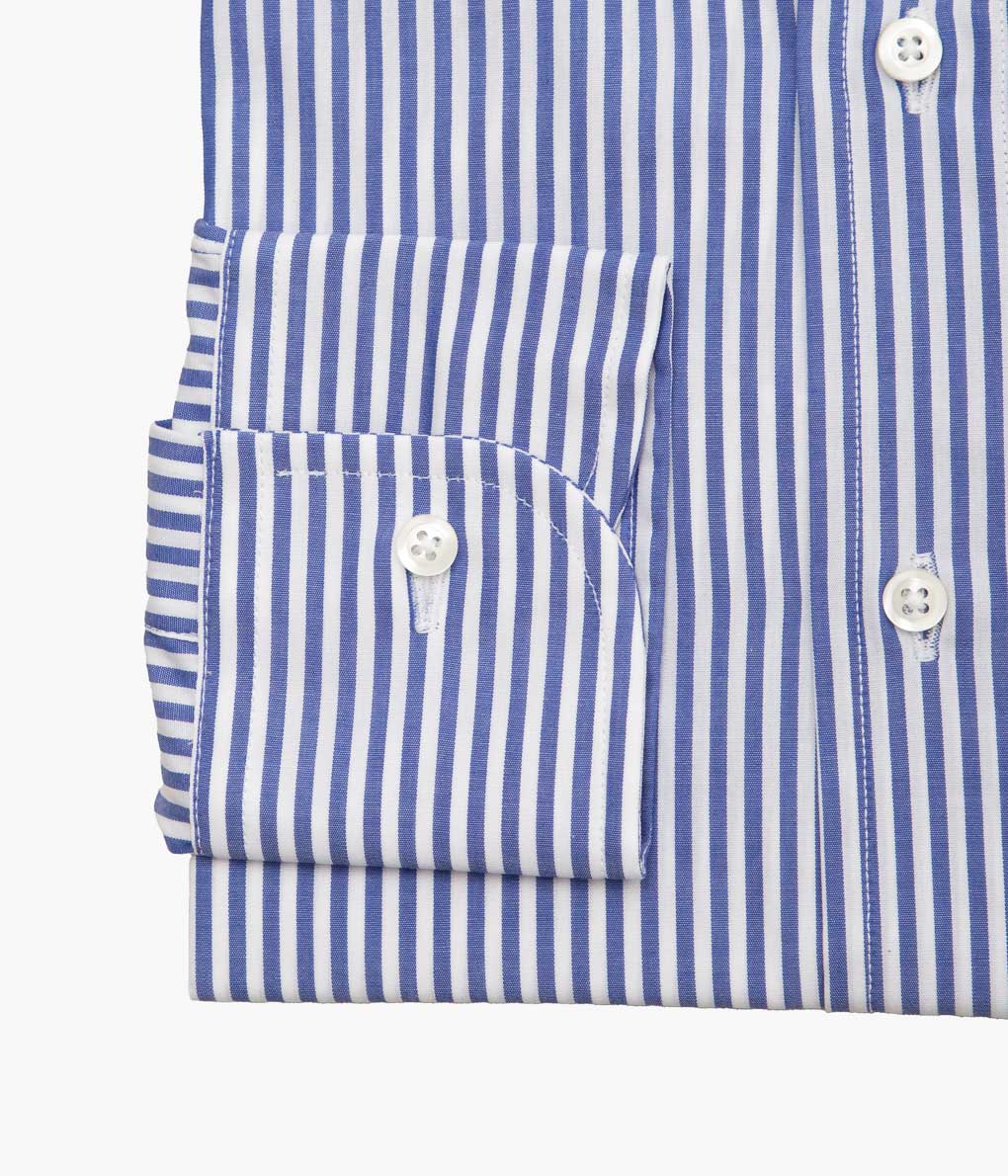 INDIVIDUALIZED SHIRTS ''BENGAL STRIPE (SLIM FIT BUTTON DOWN SHIRT)'' (BLUE)