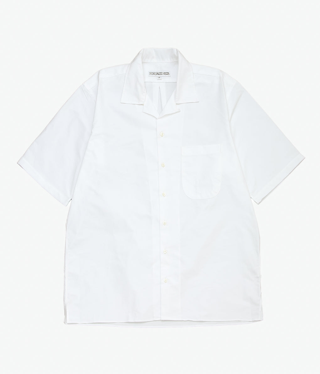 INDIVIDUALIZED SHIRTS ''CAMBRIDGE OX OVERSIZED CAMP COLLAR S/S'' (WHITE)