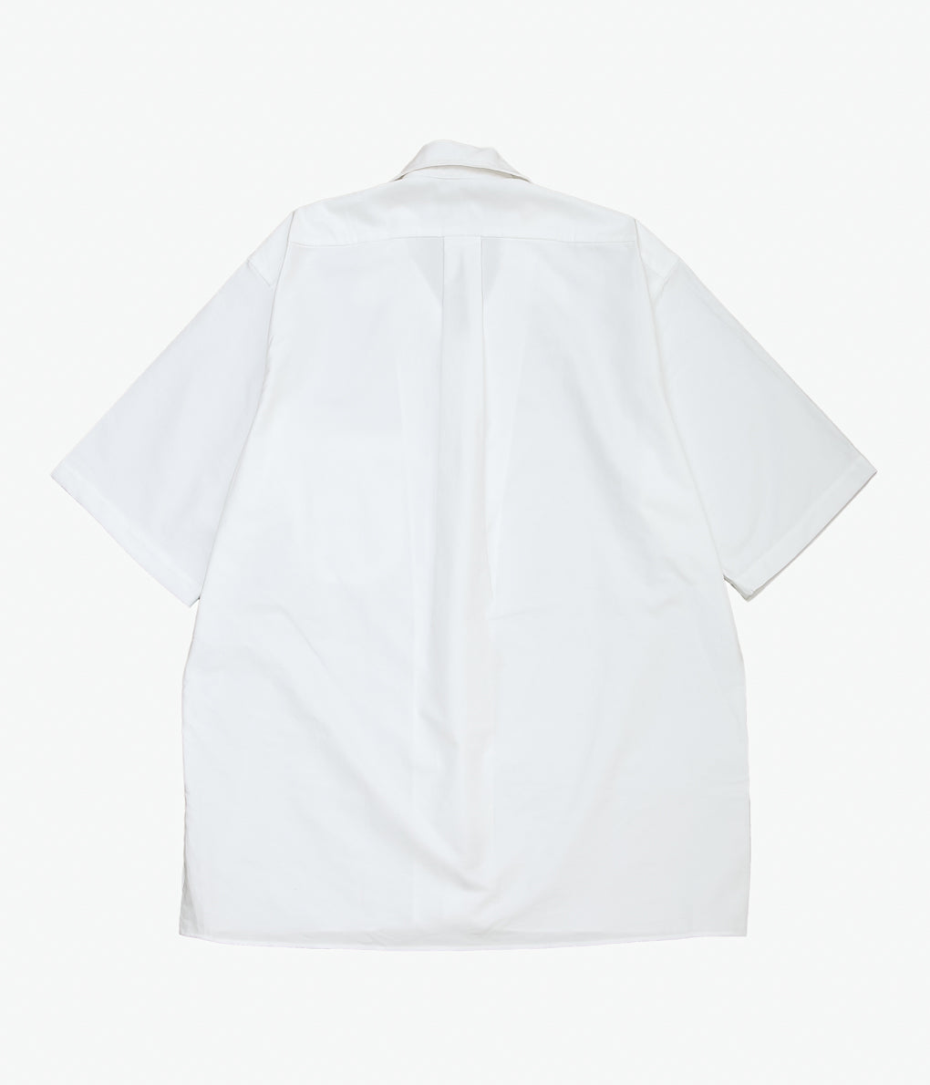 INDIVIDUALIZED SHIRTS ''CAMBRIDGE OX OVERSIZED CAMP COLLAR S/S'' (WHITE)