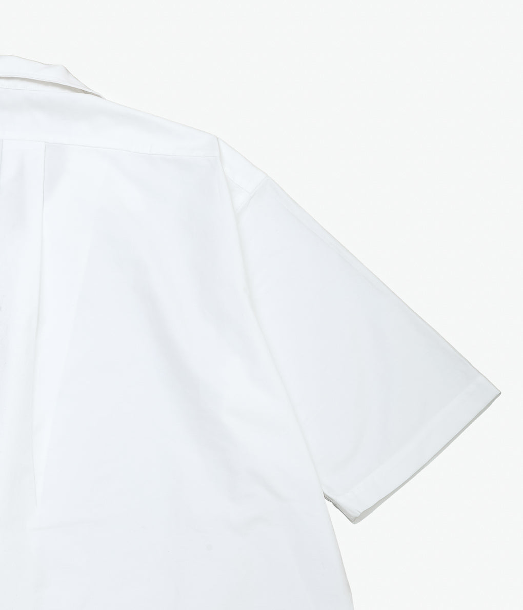 INDIVIDUALIZED SHIRTS ''CAMBRIDGE OX OVERSIZED CAMP COLLAR S/S'' (WHITE)