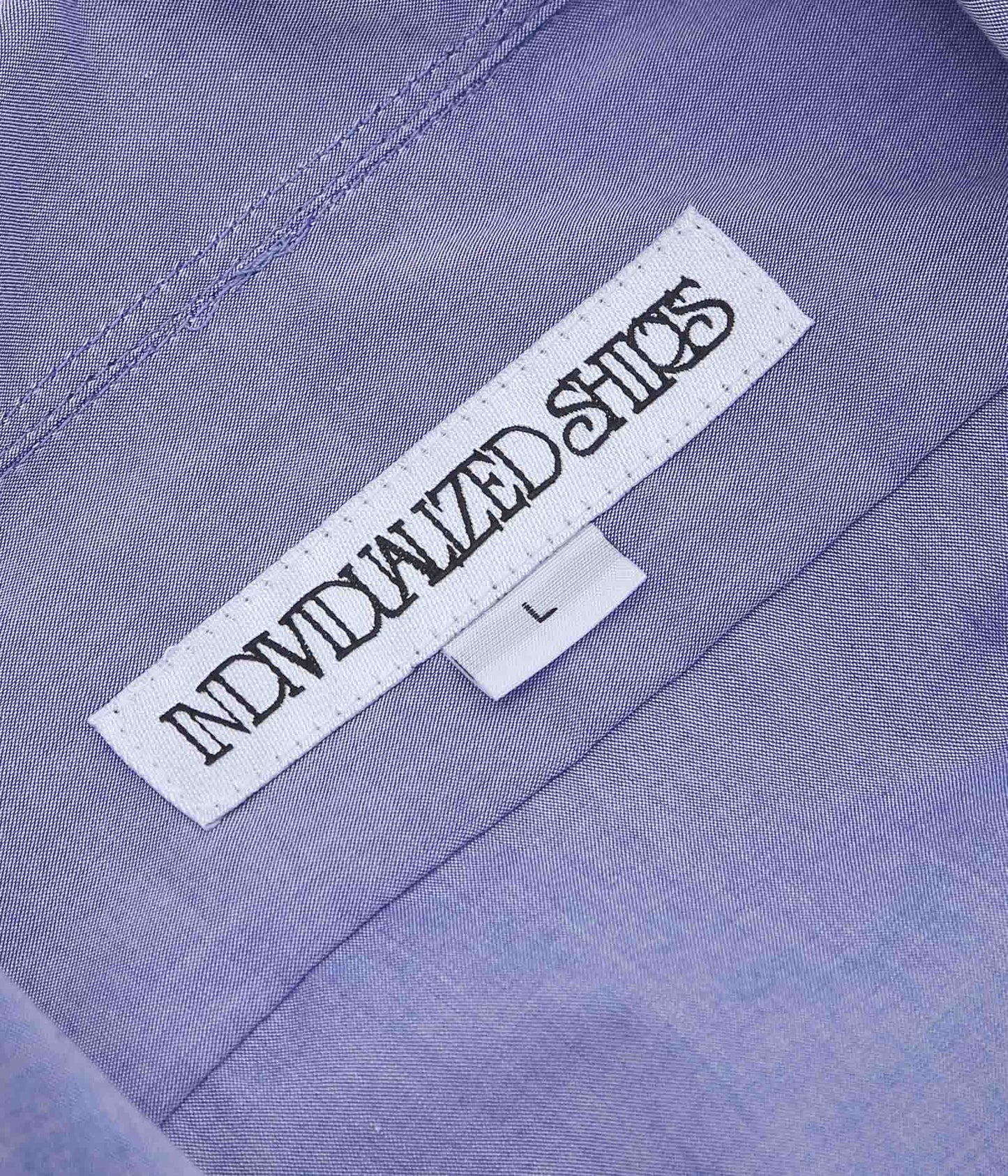 INDIVIDUALIZED SHIRTS ''CAMP COLLAR S/S'' (INDIGO CHAMBRAY)