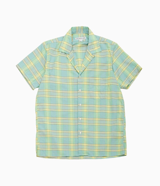 INDIVIDUALIZED SHIRTS ''CAMP COLLAR S/S'' (MADRAS)