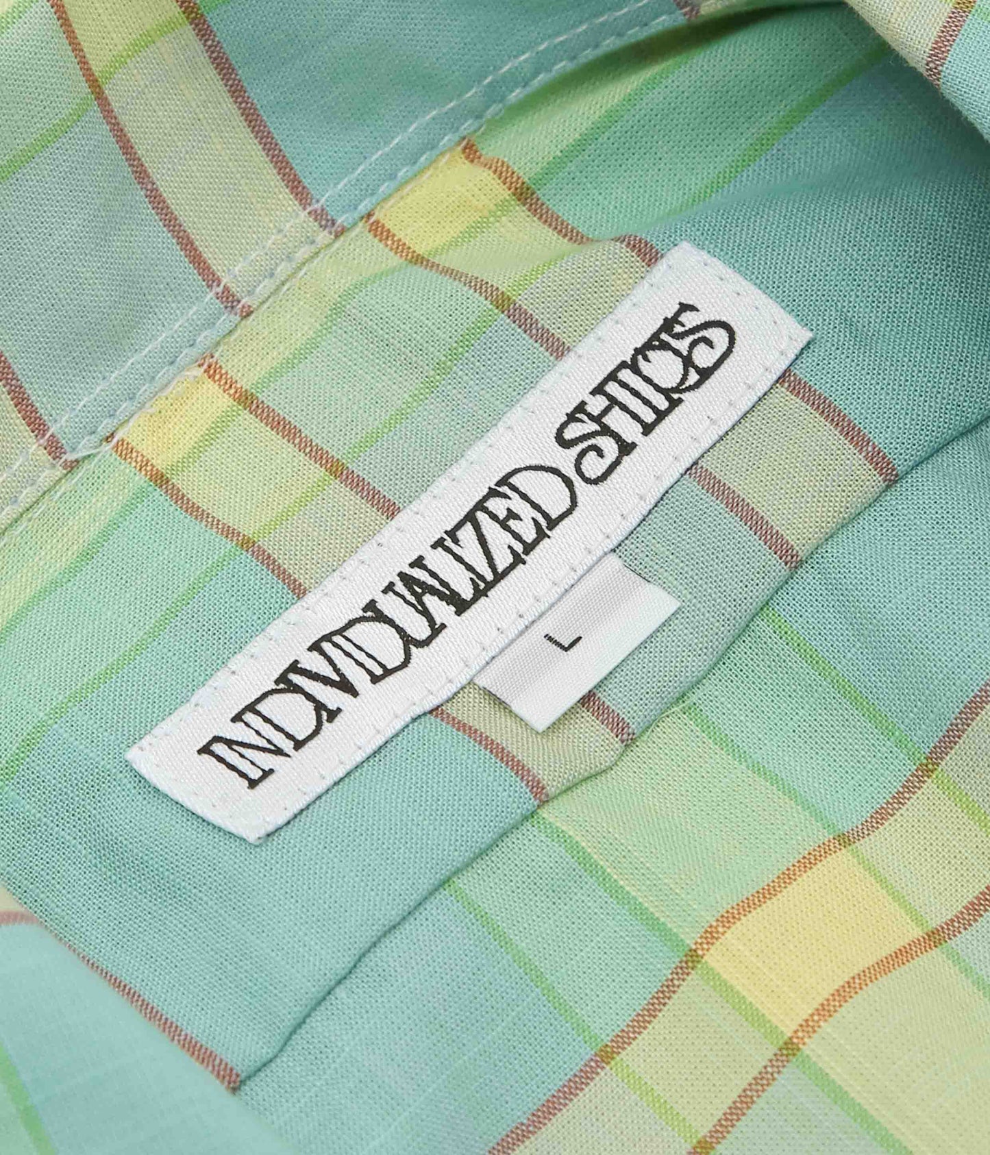 INDIVIDUALIZED SHIRTS ''CAMP COLLAR S/S'' (MADRAS)
