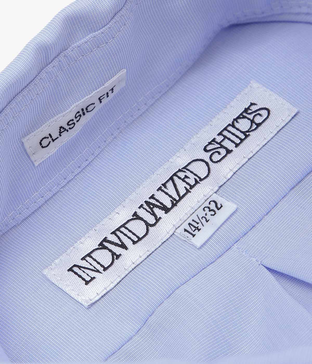 INDIVIDUALIZED SHIRTS ''END ON END(CLASSIC FIT BUTTON DOWN SHIRT)'' (LT.BLUE)