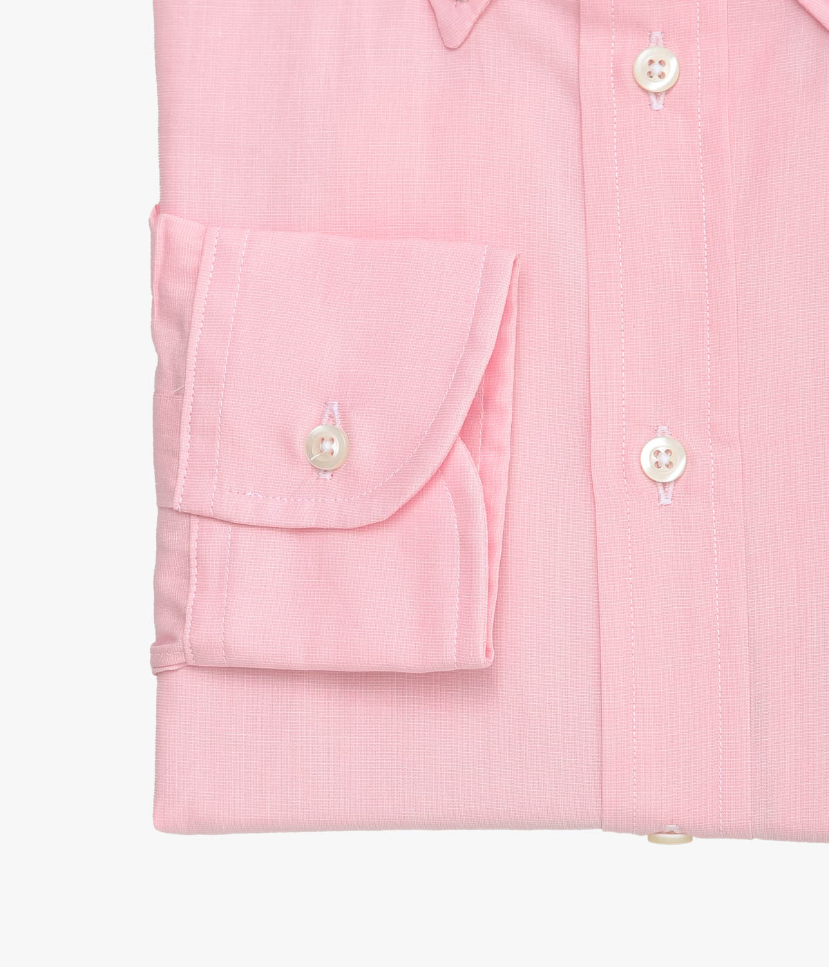 INDIVIDUALIZED SHIRTS ''END ON END(CLASSIC FIT BUTTON DOWN SHIRT)'' (PINK)
