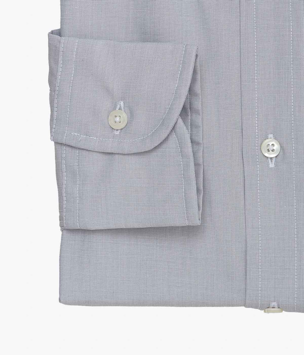INDIVIDUALIZED SHIRTS ''END ON END(STANDARD FIT BUTTON DOWN SHIRT)'' (LT.GRAY)