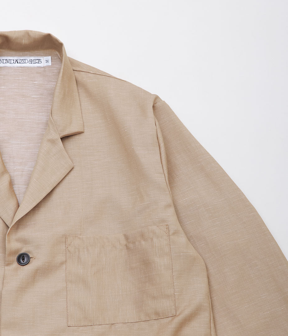 INDIVIDUALIZED SHIRTS ''LOUNGER JACKET'' (BEIGE)