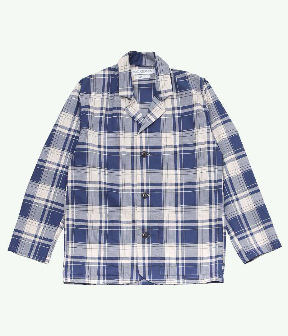 INDIVIDUALIZED SHIRTS ''LOUNGER JACKET(LIMITED MADRAS)'' (BLUE