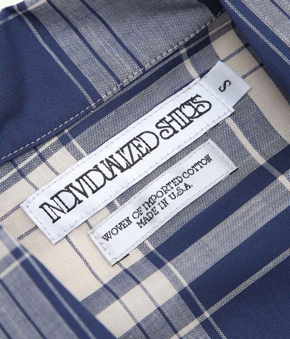 INDIVIDUALIZED SHIRTS ''LOUNGER JACKET(LIMITED MADRAS)'' (BLUE)