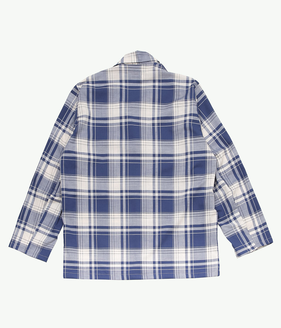 INDIVIDUALIZED SHIRTS ''LOUNGER JACKET(LIMITED MADRAS)'' (BLUE)