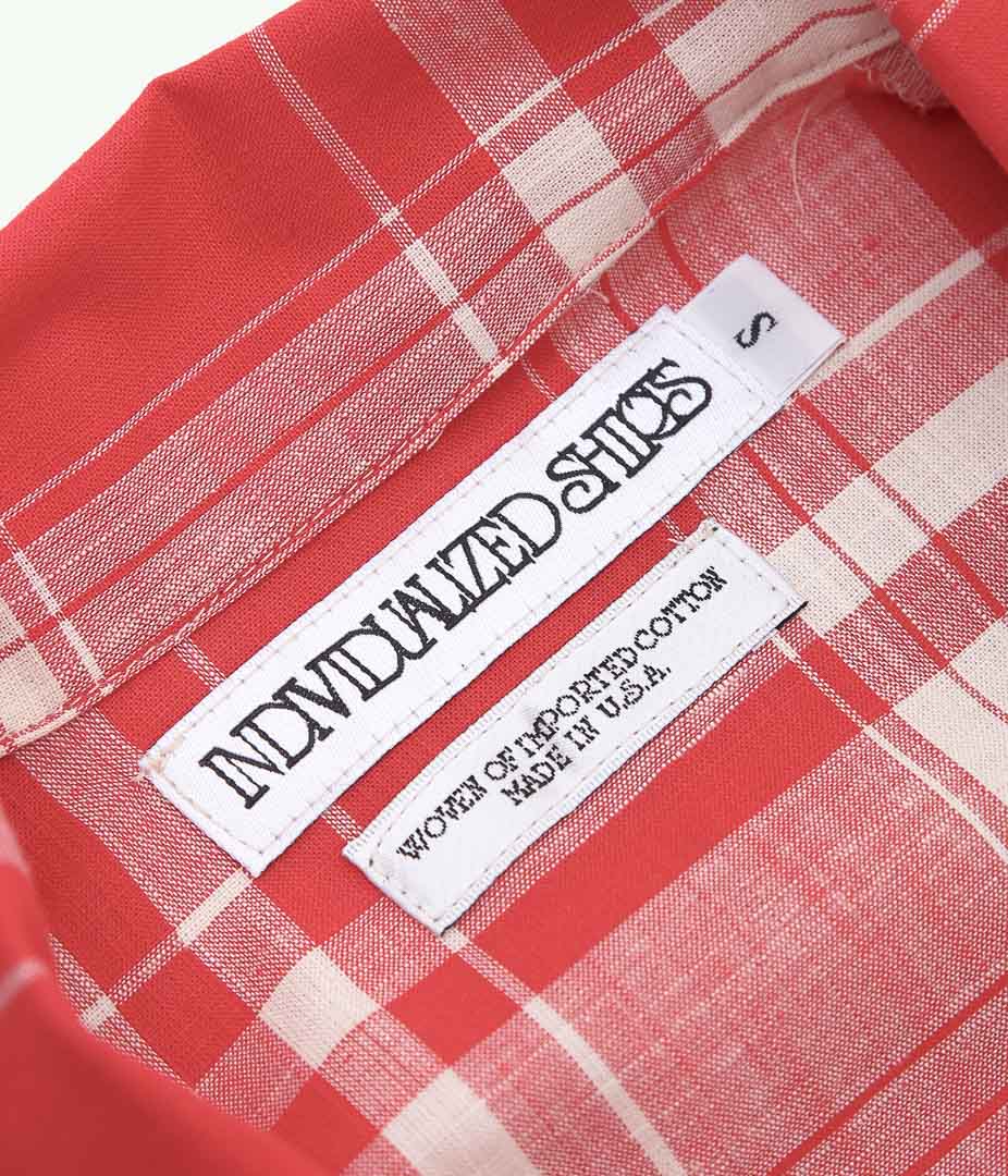 INDIVIDUALIZED SHIRTS ''LOUNGER JACKET(LIMITED MADRAS)'' (RED)