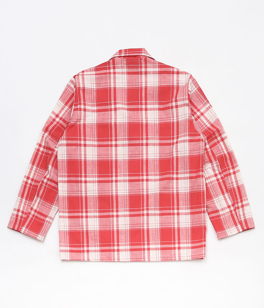 INDIVIDUALIZED SHIRTS ''LOUNGER JACKET(LIMITED MADRAS)'' (RED)