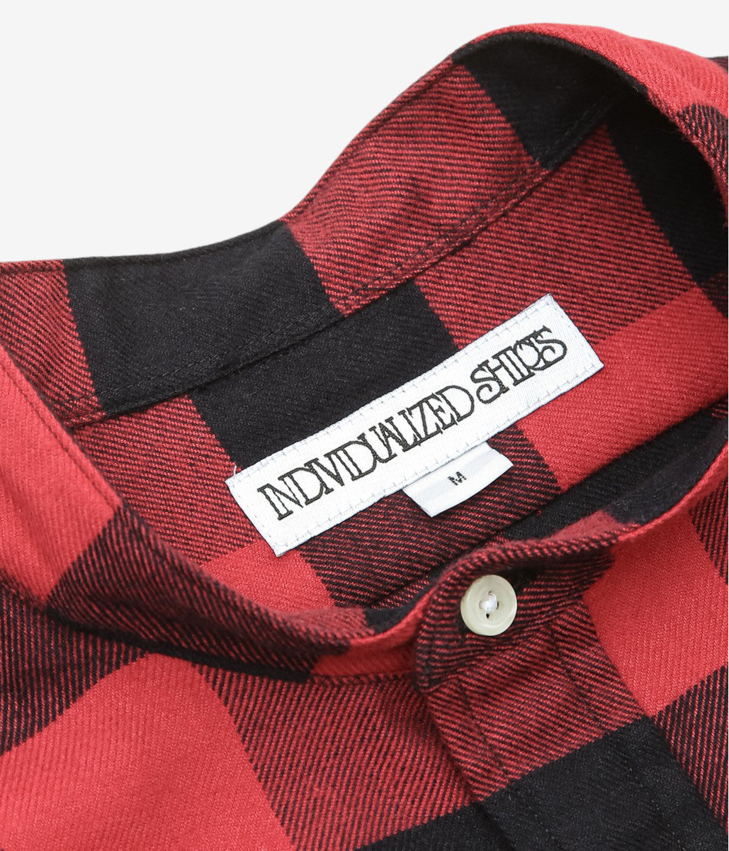INDIVIDUALIZED SHIRTS ''POP OVER SHIRT'' (RED CHECK)