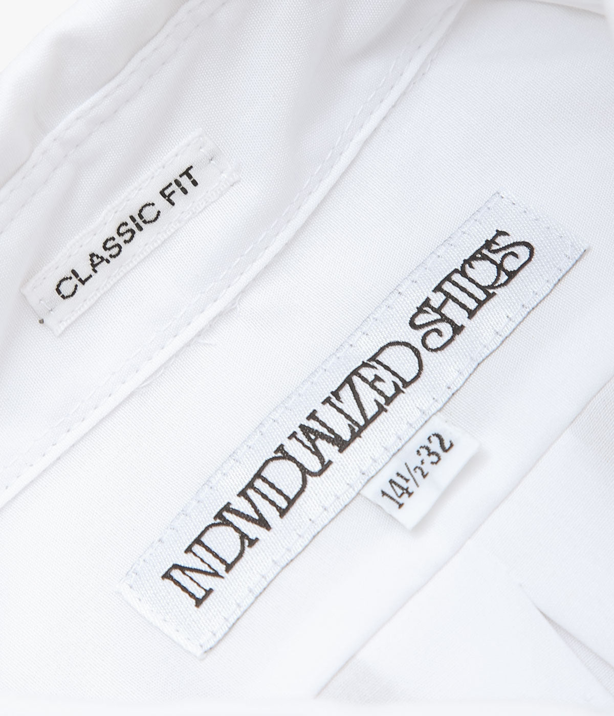 INDIVIDUALIZED SHIRTS ''POPLIN(CLASSIC FIT BUTTON DOWN SHIRT)'' (WHITE)