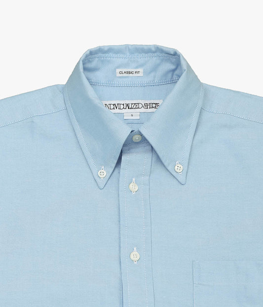 INDIVIDUALIZED SHIRTS ''THE IVY POPOVER SHORT SLEEVE SHIRTS'' (BLUE)