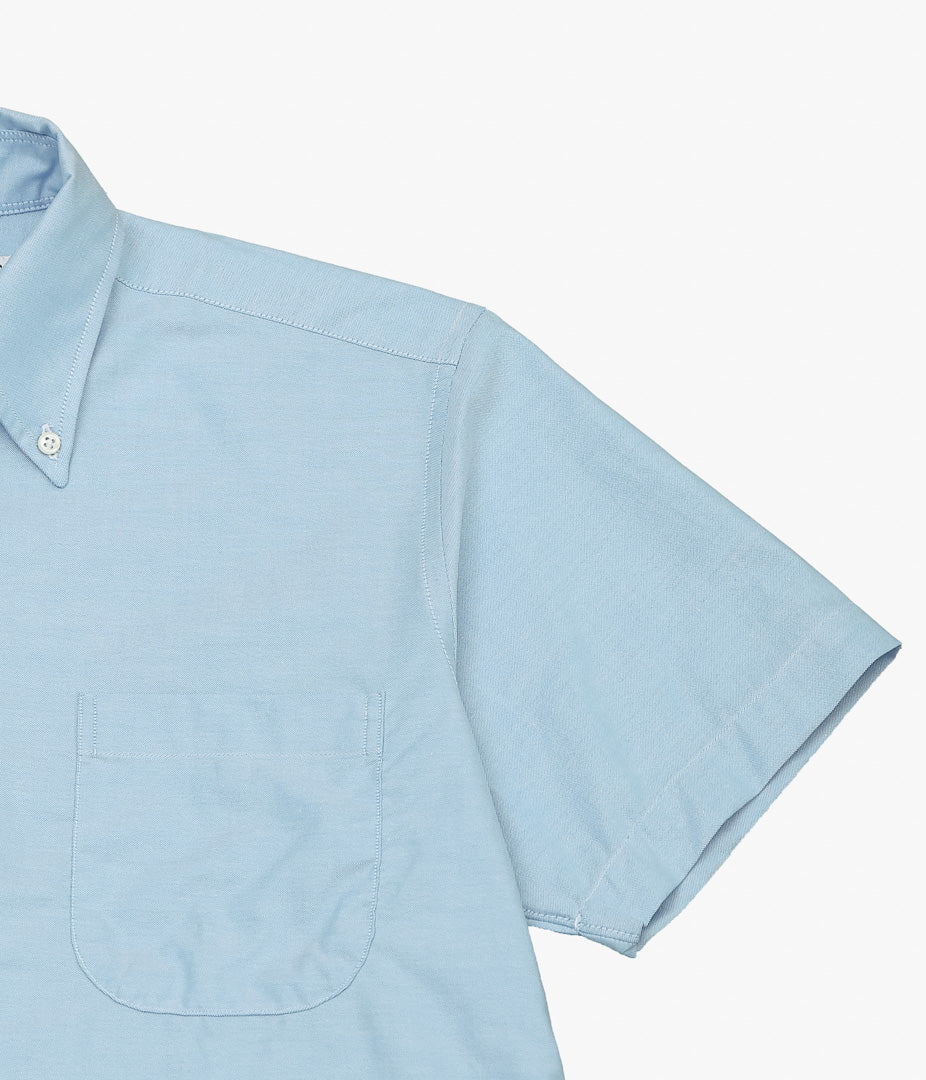 INDIVIDUALIZED SHIRTS ''THE IVY POPOVER SHORT SLEEVE SHIRTS'' (BLUE)