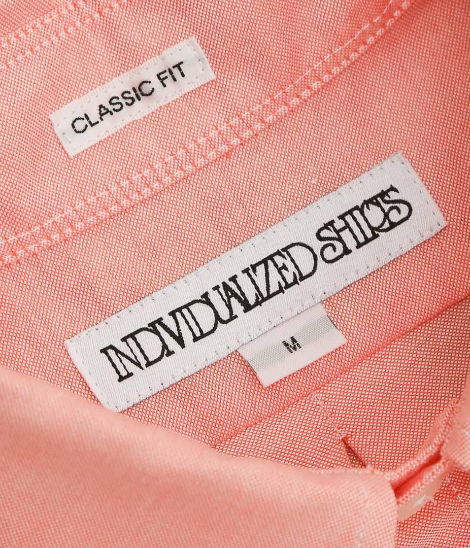 INDIVIDUALIZED SHIRTS ''THE IVY POPOVER SHORT SLEEVE SHIRTS'' (ORANGE)