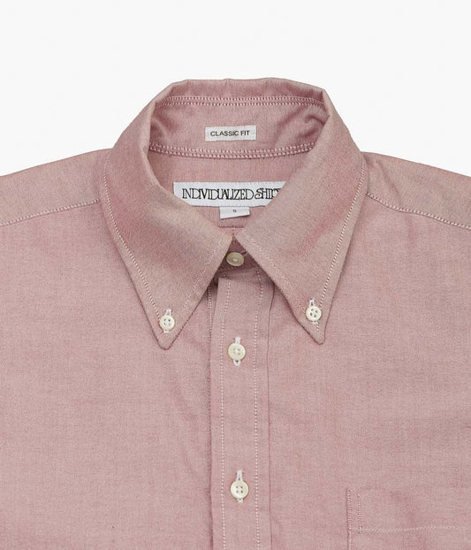 INDIVIDUALIZED SHIRTS ''THE IVY POPOVER SHORT SLEEVE SHIRTS'' (RED)