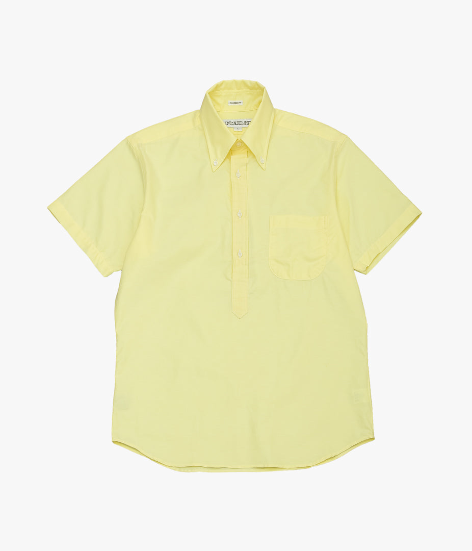 INDIVIDUALIZED SHIRTS ''THE IVY POPOVER SHORT SLEEVE SHIRTS'' (YELLOW)