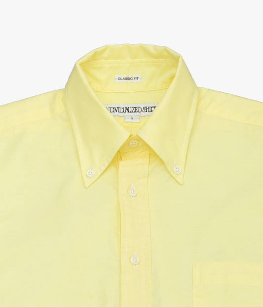 INDIVIDUALIZED SHIRTS ''THE IVY POPOVER SHORT SLEEVE SHIRTS'' (YELLOW)
