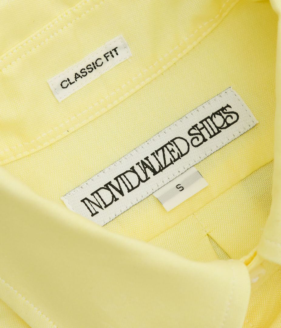 INDIVIDUALIZED SHIRTS ''THE IVY POPOVER SHORT SLEEVE SHIRTS'' (YELLOW)
