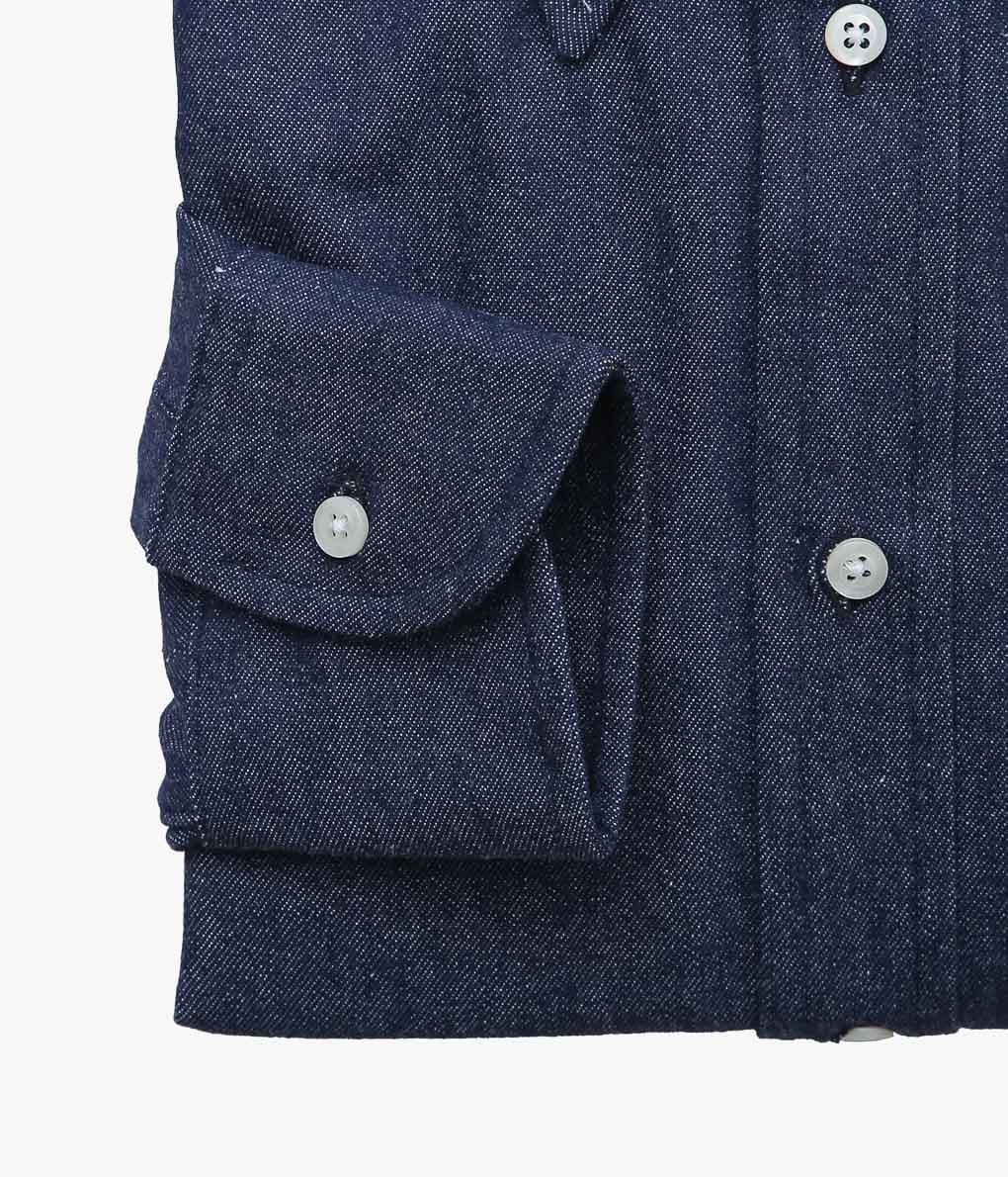 INDIVIDUALIZED SHIRTS ''VINTAGE DENIM(CLASSIC FIT BUTTON DOWN SHIRT)'' (INDIGO)