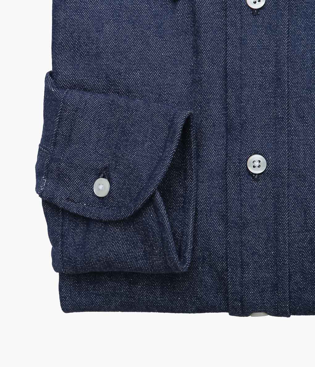 INDIVIDUALIZED SHIRTS ''VINTAGE DENIM(STANDARD FIT BUTTON DOWN SHIRT)'' (INDIGO)
