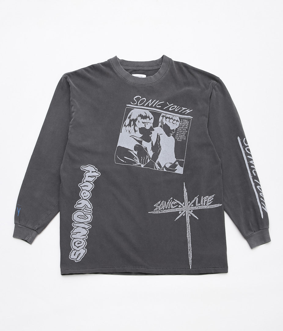 INSONNIA PROJECTS ''MULTI PRINT LS TEE TYPE-A'' (BLACK)