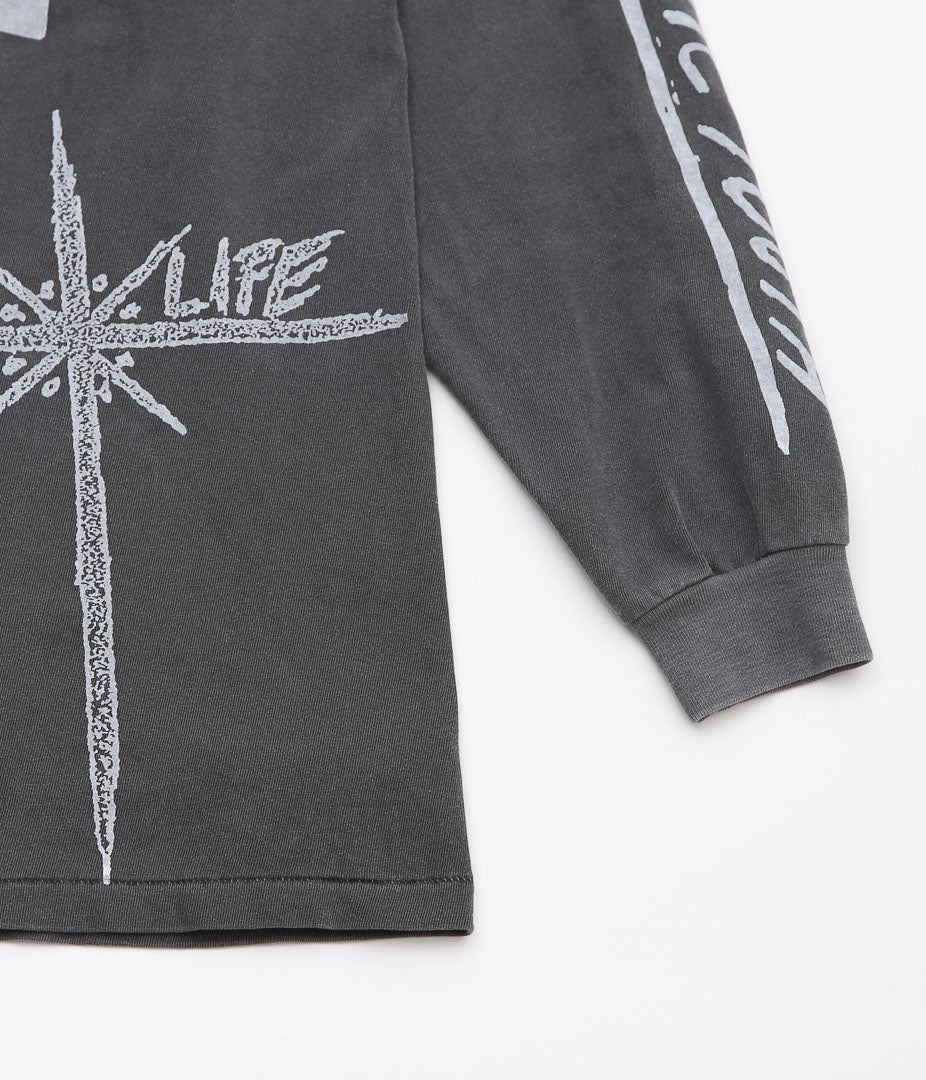 INSONNIA PROJECTS ''MULTI PRINT LS TEE TYPE-A'' (BLACK)