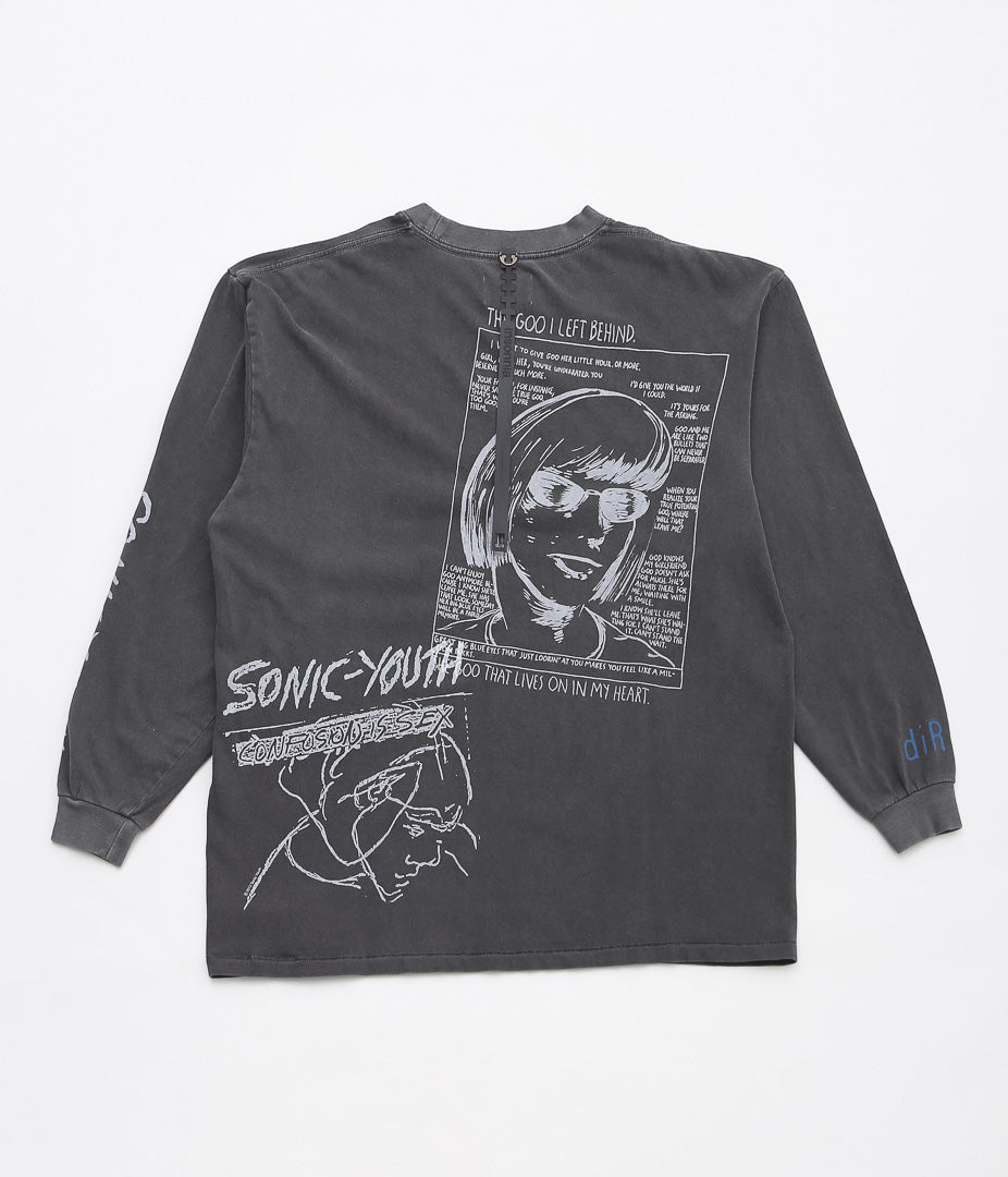 INSONNIA PROJECTS ''MULTI PRINT LS TEE TYPE-A'' (BLACK)