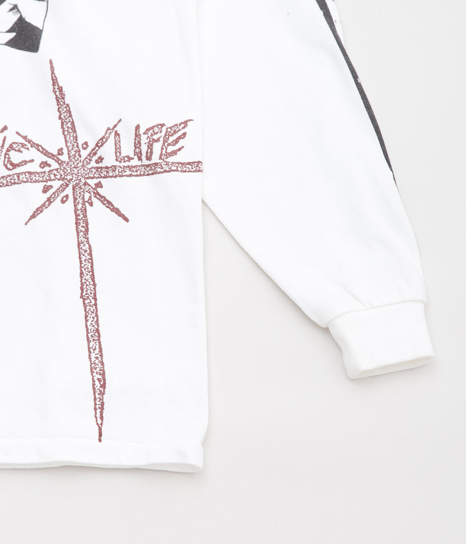 INSONNIA PROJECTS ''MULTI PRINT LS TEE TYPE-A'' (WHITE)