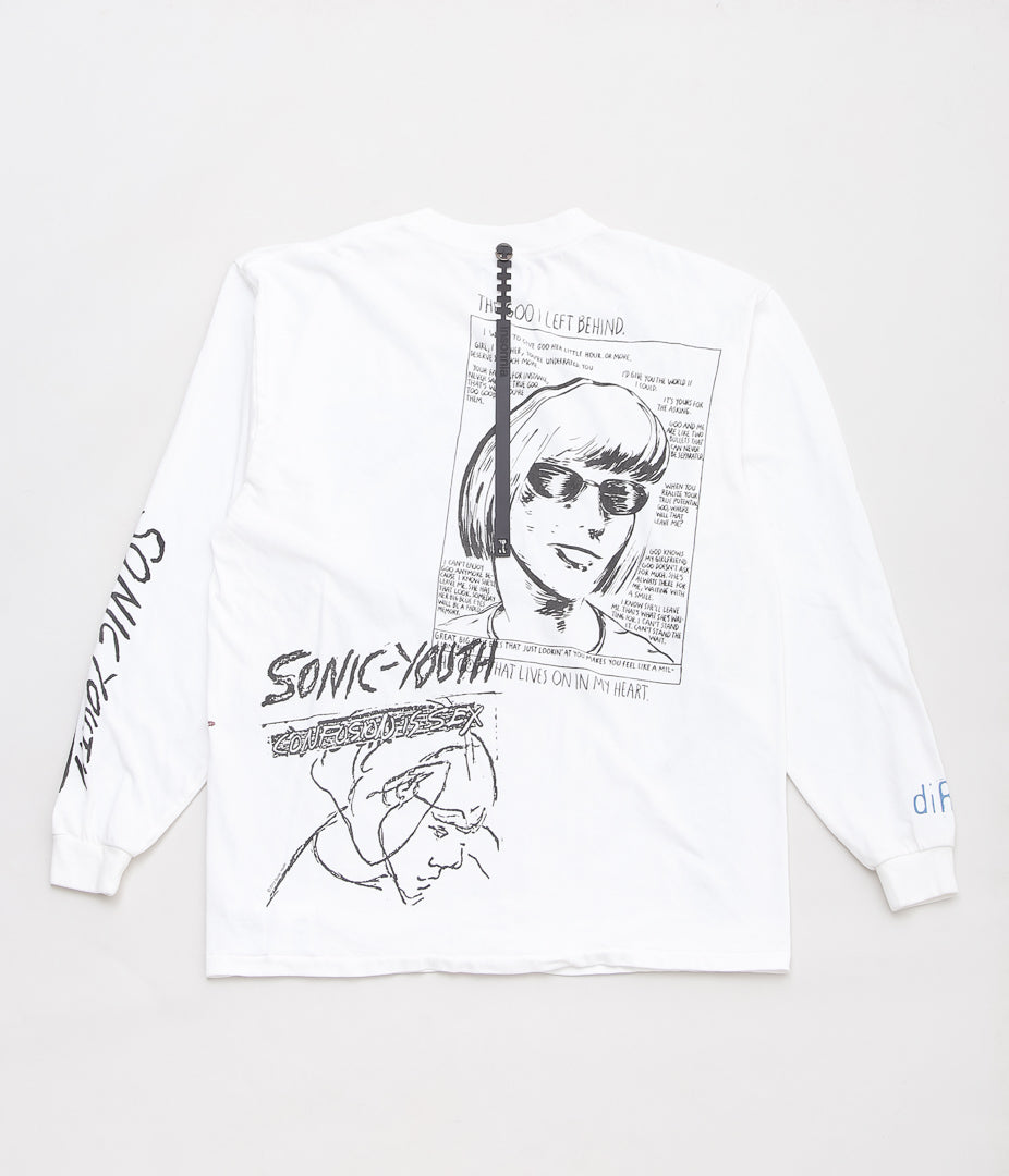 INSONNIA PROJECTS ''MULTI PRINT LS TEE TYPE-A'' (WHITE)