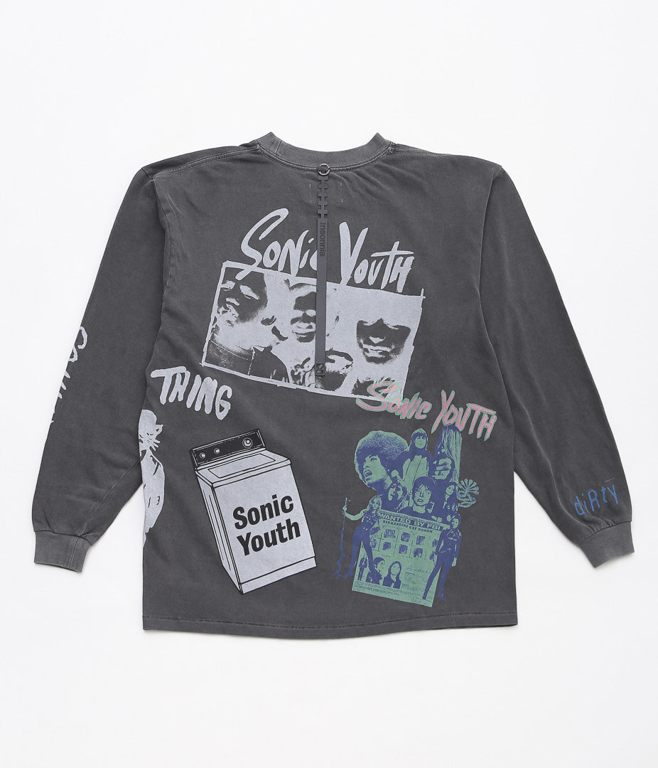 INSONNIA PROJECTS ''MULTI PRINT LS TEE TYPE-B'' (BLACK)
