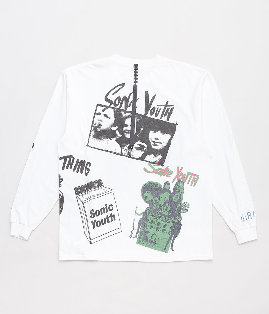 INSONNIA PROJECTS ''MULTI PRINT LS TEE TYPE-B'' (WHITE)