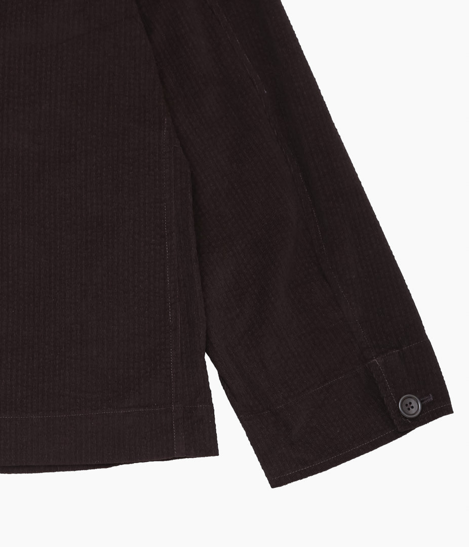 JAMES COWARD ''TRANSPORT SHIRT / RIPPLE CORDUROY'' (DARK BROWN)
