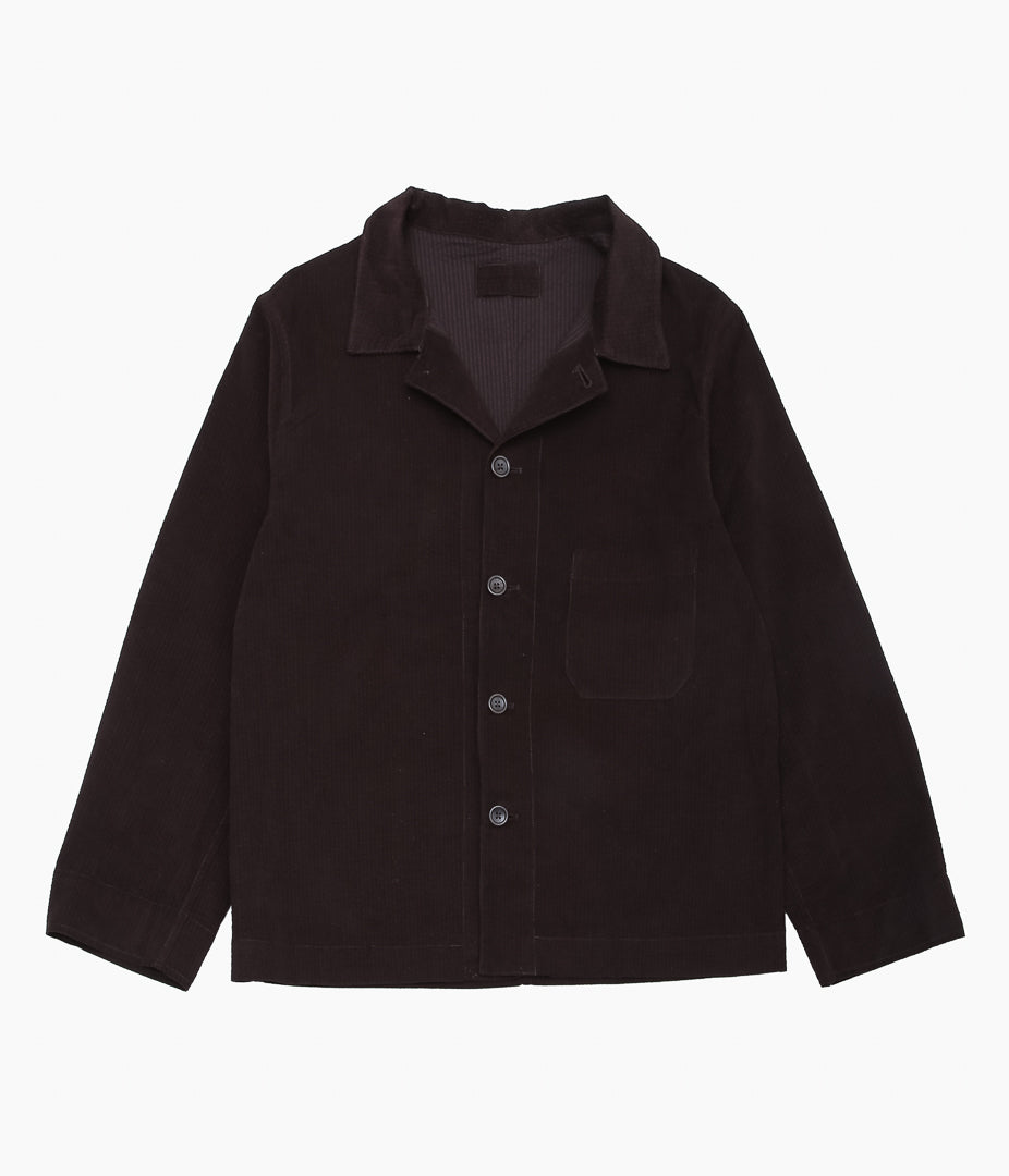 JAMES COWARD ''TRANSPORT SHIRT / RIPPLE CORDUROY'' (DARK BROWN)