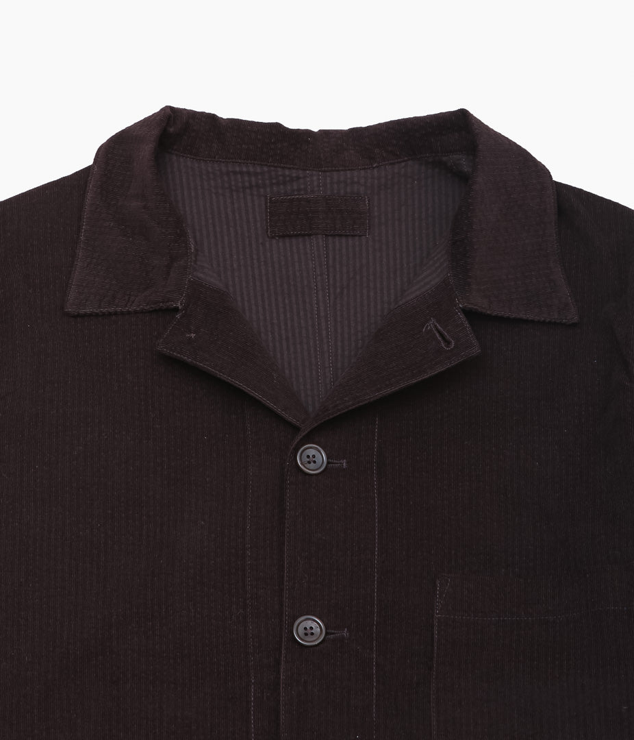 JAMES COWARD ''TRANSPORT SHIRT / RIPPLE CORDUROY'' (DARK BROWN)