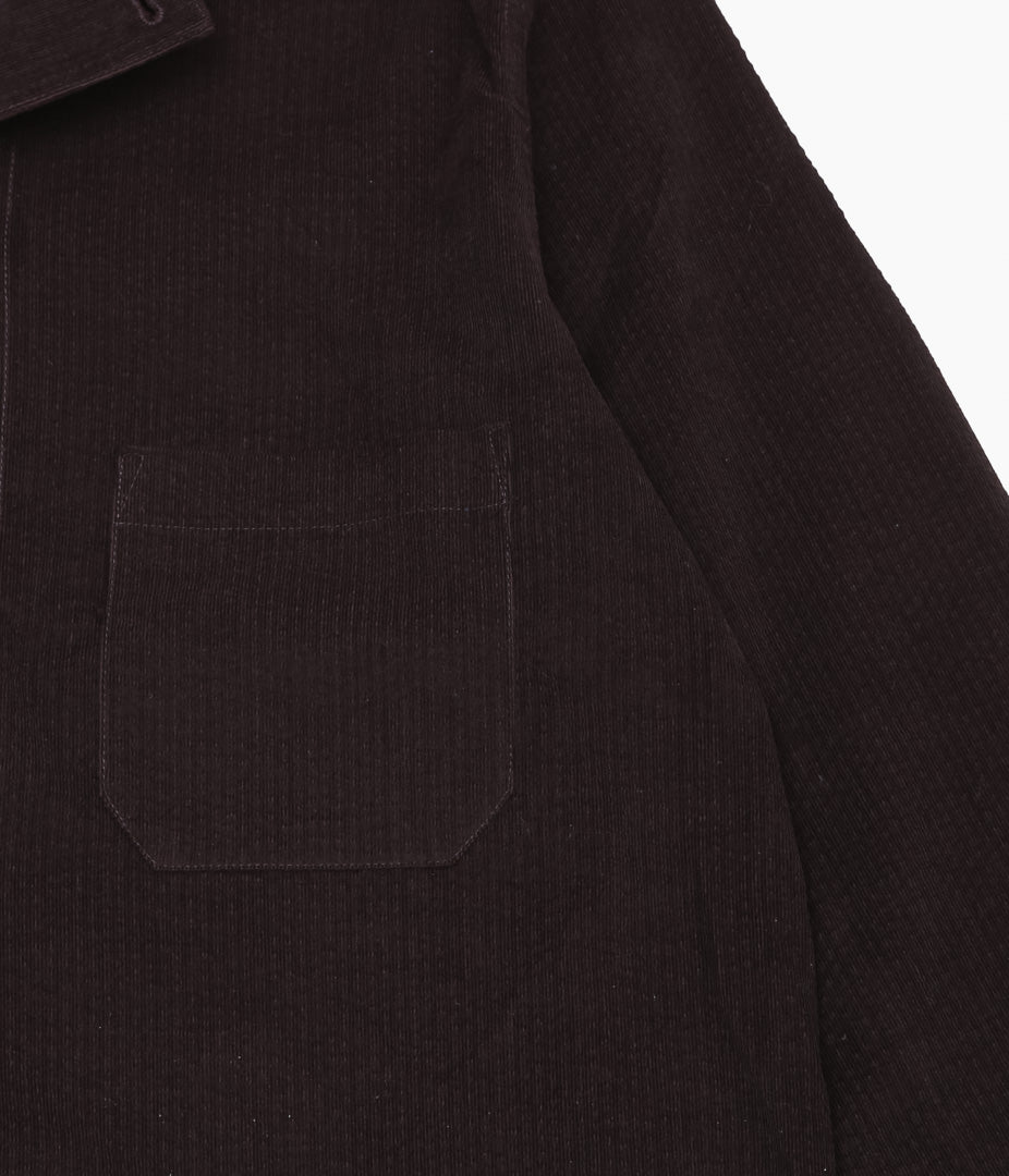 JAMES COWARD ''TRANSPORT SHIRT / RIPPLE CORDUROY'' (DARK BROWN)