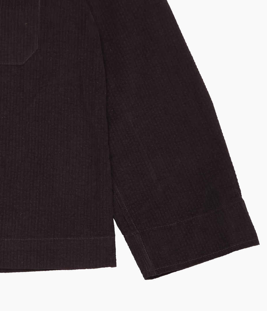 JAMES COWARD ''TRANSPORT SHIRT / RIPPLE CORDUROY'' (DARK BROWN)